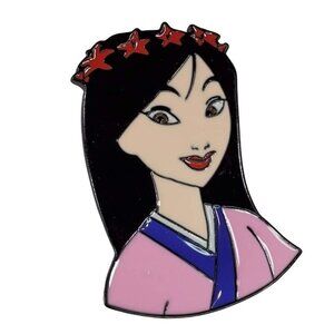 Mulan Princess Lapel Pin Warrior Brooch Enamel Badge Pin Jewelry Accessories